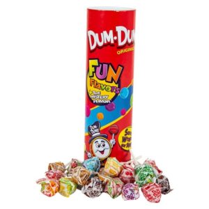 Dum Dums Lollipop 9" Mega Candy Filled Tube Bank 6ct